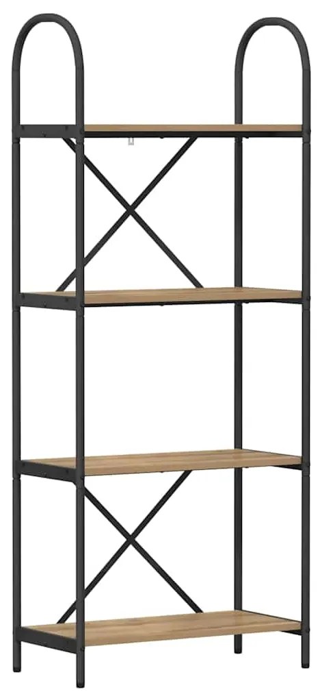 vidaXL Ράφι Βιβλίων artisan δρυς 60 x 30 x 146 εκ Επεξεργασμένο ξύλο