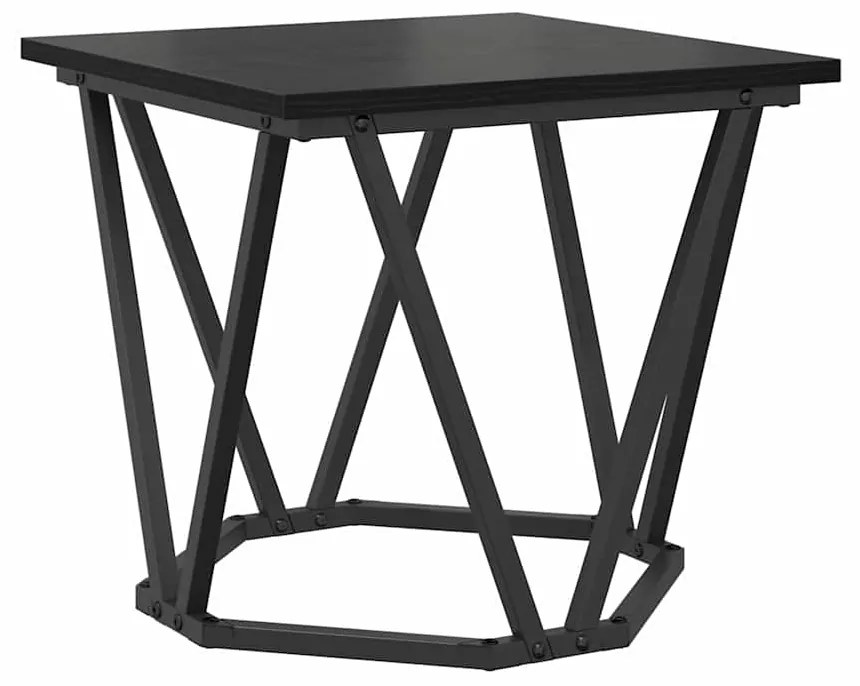 vidaXL Σετ βοηθητικά τραπεζάκια 2 pcs Μαύρη δρυς 50 x 50 x 40 cm