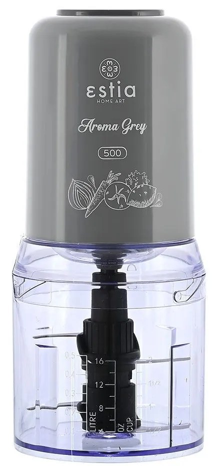 ESTIA ΠΟΛΥΚΟΠΤΗΣ AROMA GREY 400W ΜΕ ΠΛΑΣΤΙΚΟ ΜΠΟΛ 500ml