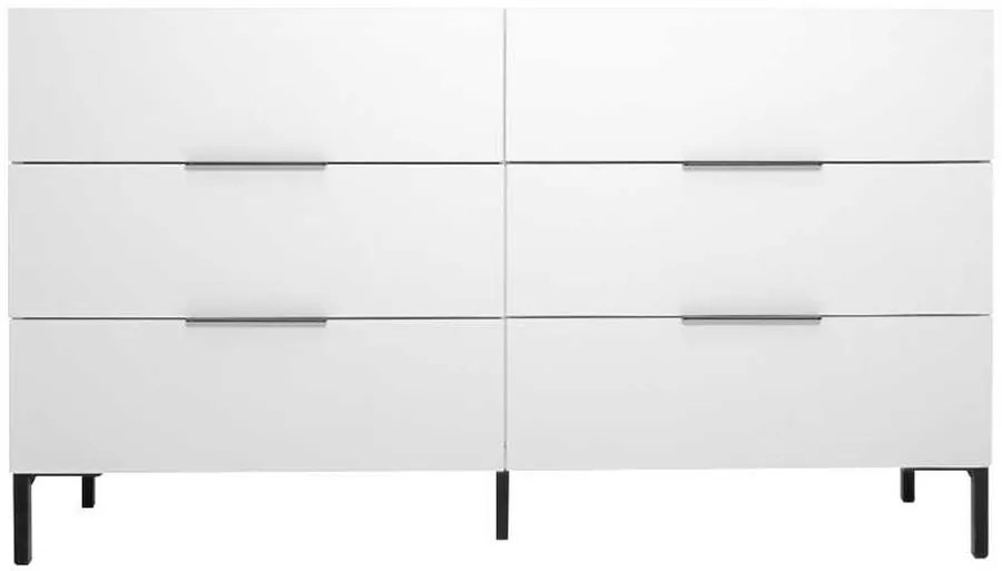 Συρταριέρα Oryana Λευκή 140x81x44cm