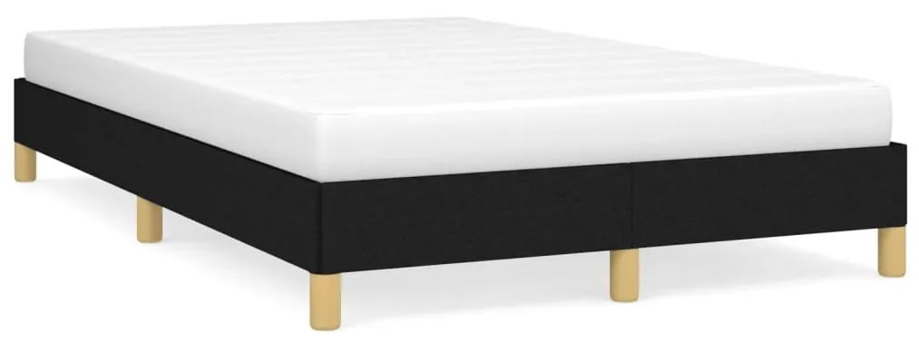 Πλαίσιο Κρεβατιού χωρίς στρώμα Μαύρο 120x190 εκ. Υφασμάτινο