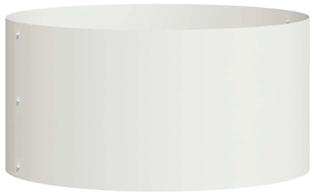 vidaXL Ζαρντινιέρες κήπου 5 pcs Λευκό 40 x 40 x 20 cm Ατσάλι