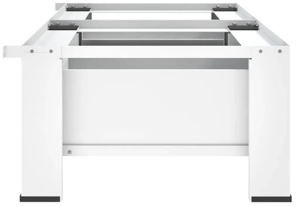 vidaXL Βάση Πλυντηρίου Ρούχων και Στεγνωτηρίου Διπλή με Συρτάρια Λευκή