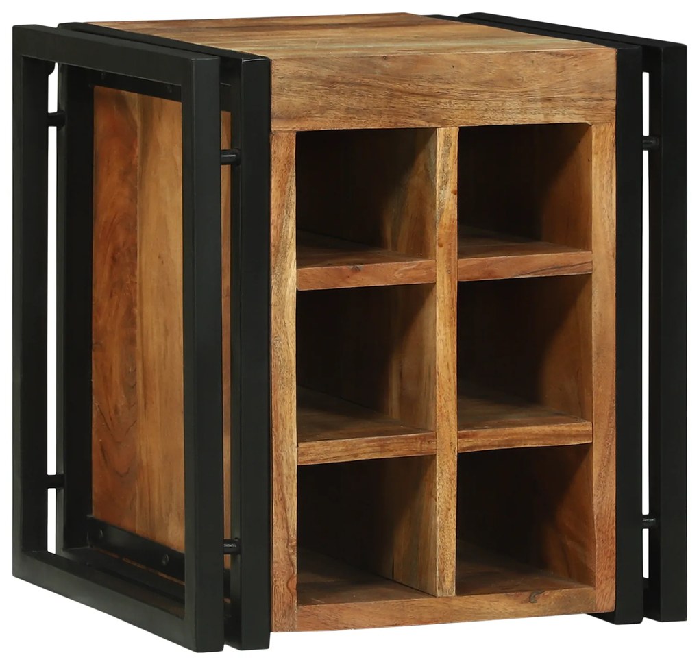 vidaXL Ράφι κρασιών  34.5x35x39 εκ. μασίφ ξύλο ακακίας