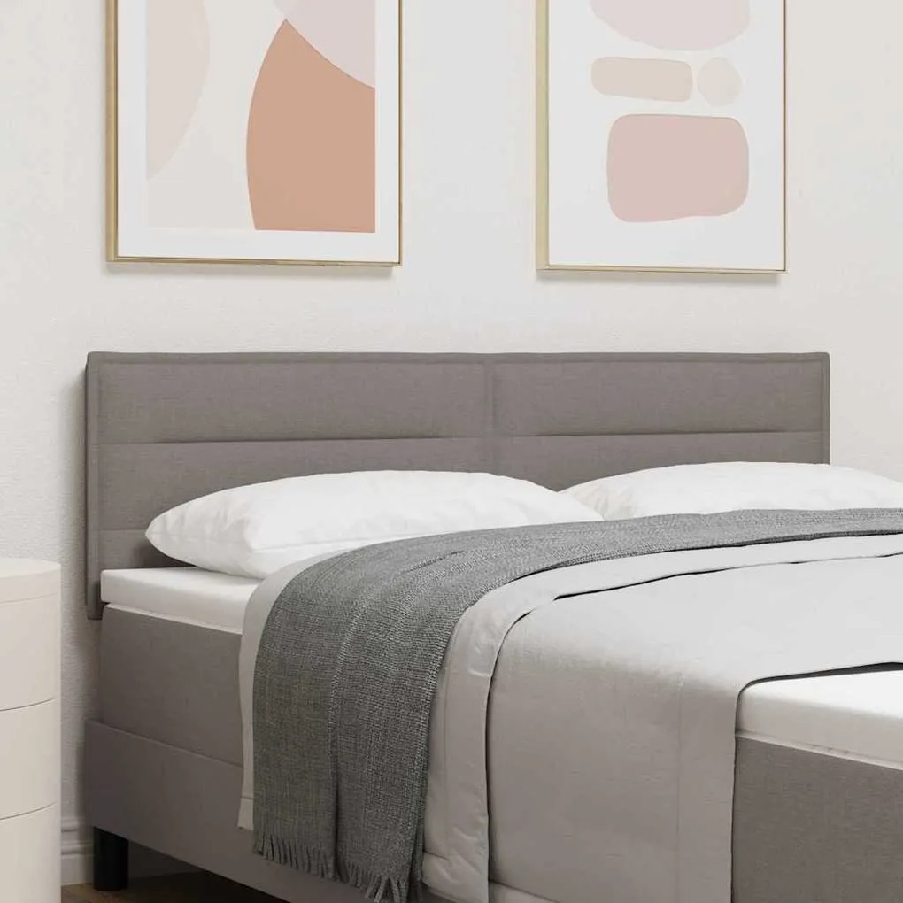 vidaXL Κεφαλάρι Ρυθμιζόμενο Ύψος με κεφαλάρι Taupe 160 cm ύφασμα