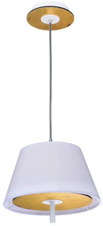 Φωτιστικό Οροφής Μονόφωτο Aca ZM16281PG White/Brass