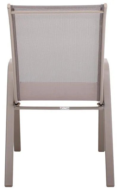 Καρέκλα - Πολυθρόνα Κήπου FL5001 Fylliana Μπέζ με Γκρί Τextilene 72x55x92 εκ. 72x55x92 εκ.