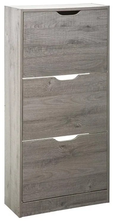 Παπουτσοθήκη Drawy 5five με 3 ράφια, 6 επίπεδα και διαστάσεις 60x23.3x119.5cm - Grey oak