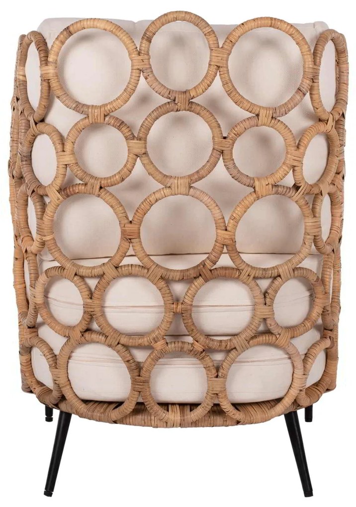 ΠΟΛΥΘΡΟΝΑ HM9341 ΑΠΟ RATTAN-ΜΕΤΑΛΛΟ ΦΥΣΙΚΟ ΧΡΩΜΑ 65x69x86 εκ.