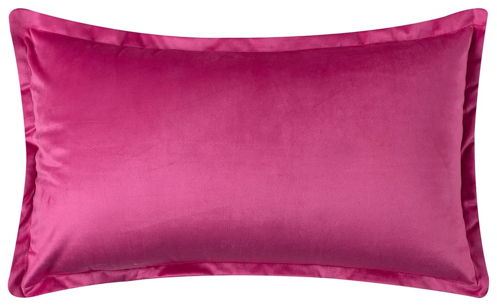 Βελουτέ Διακοσμητική Μαξιλαροθήκη (35x60) Silk Fashion A804 Φούξια