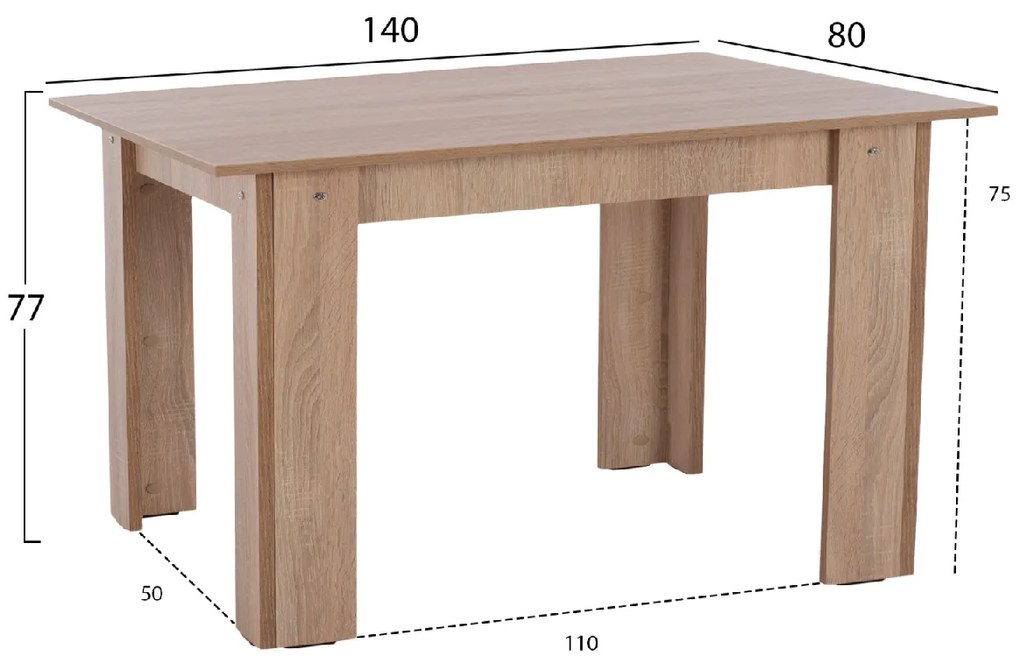 ΣΕΤ ΤΡΑΠΕΖΑΡΙΑΣ 5ΤΜΧ KELVIN HM21117 ΤΡΑΠΕΖΙ ΜΕ ΚΑΡΕΚΛΕΣ ΜΕΤΑΛΛΙΚΕΣ ΜΕ ΥΦΑΣΜΑ