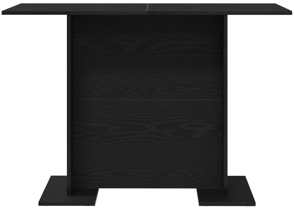 vidaXL Τραπέζι Τραπεζαρίας Μαύρη Δρυς 110x60x75 εκ Επεξεργασμένο Ξύλο