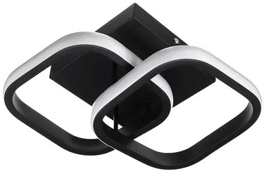 POWERTECH LED φωτιστικό οροφής HLL-0079, 20W, 4000K, 24x20cm, μαύρο