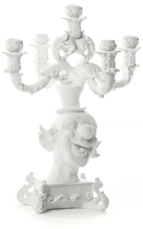Κηροπήγιο Burlesque - Clown H48 White Seletti Porcelain