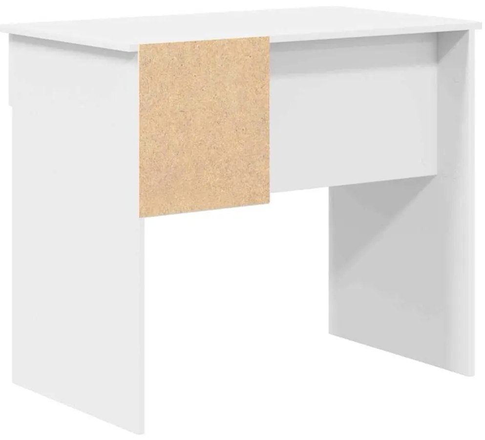 vidaXL Γραφείο με συρτάρι Λευκό 90 x 49.5 x 75 εκ. Επεξεργασμένο ξύλο