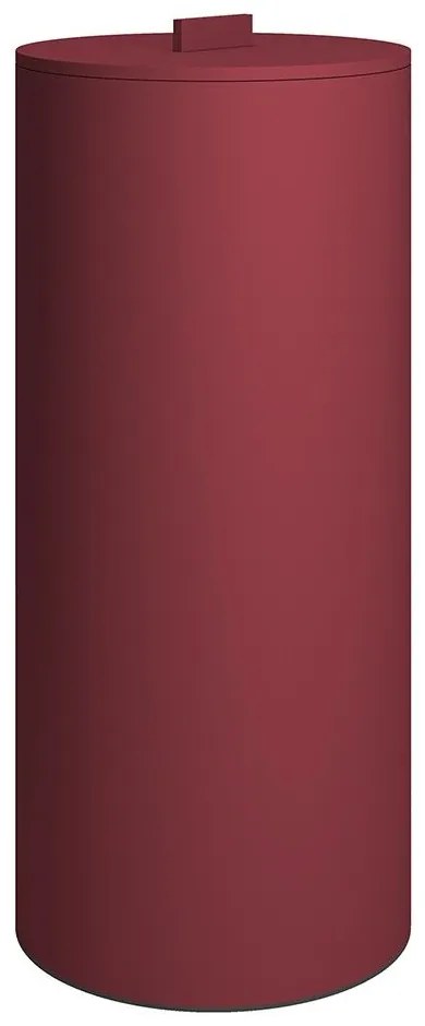 Καλάθι Απλύτων 30Lt 2560-153 25x60cm Matte Bordeaux Pam&amp;Co Ανοξείδωτο Ατσάλι