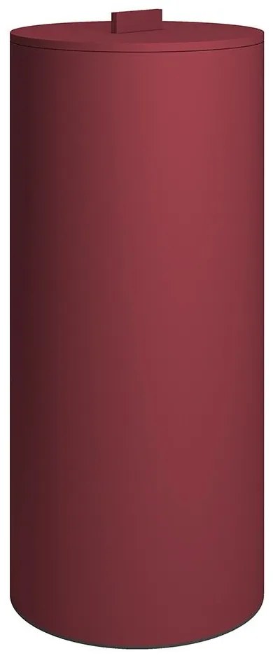 Καλάθι Απλύτων 30Lt 2560-153 25x60cm Matte Bordeaux Pam&amp;Co Stainless Steel