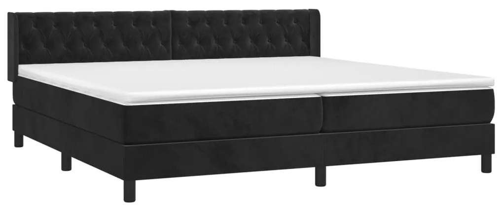 ΚΡΕΒΑΤΙ BOXSPRING ΜΕ ΣΤΡΩΜΑ ΜΑΥΡΟ 200X200 ΕΚ. ΒΕΛΟΥΔΙΝΟ 3131161