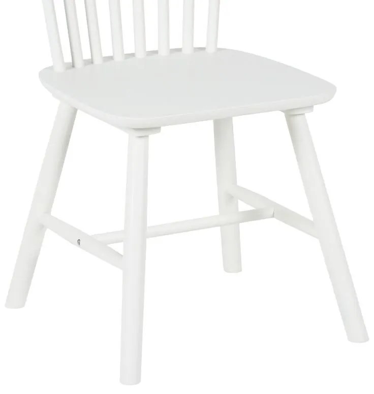 Καρέκλα Melia rubberwood σε λευκή απόχρωση 45x51x87εκ 4αδα 45x51x87 εκ.