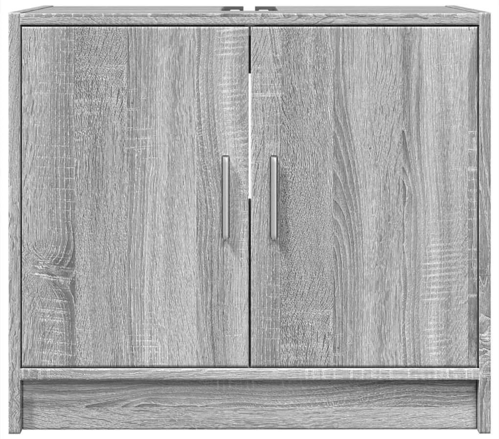 vidaXL Ντουλάπι Νιπτήρα Grey Sonoma 63x29x55 εκ. Επεξεργασμένο Ξύλο