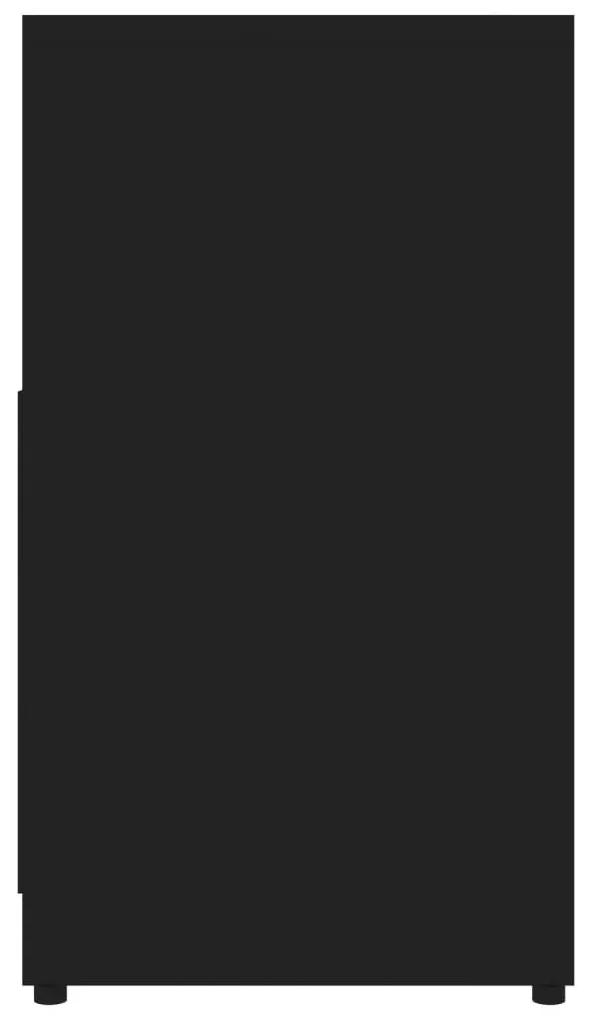 Ντουλάπι Νιπτήρα Μαύρο 60 x 33 x 61 εκ. από Επεξ. Ξύλο - Μαύρο