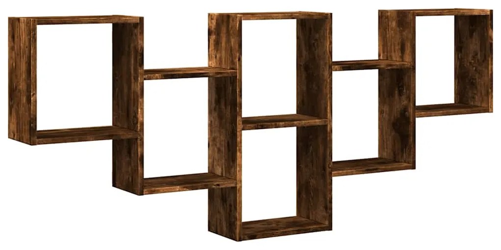 Ράφι τοίχου Καπνιστή βελανιδιά 159x18x66 cm Κατασκευασμένο ξύλο - Καφέ
