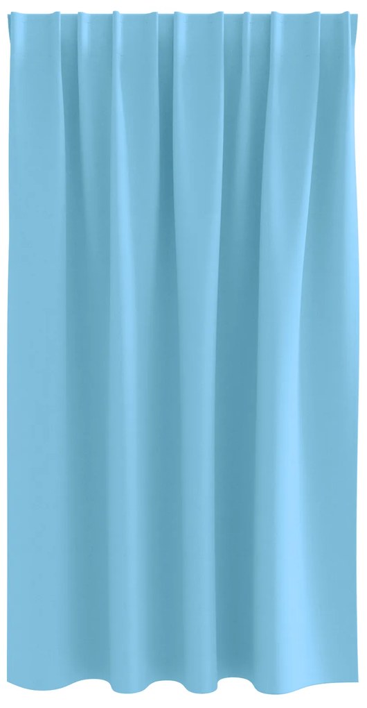 vidaXL Κουρτίνες με κουρτίνες 2 pcs Γαλάζιο 140 x 140 cm Πολυεστέρας