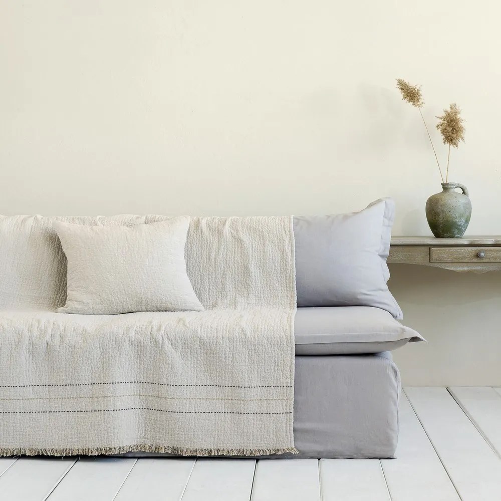 Ριχτάρι Azura Ivory Nima Τετραθέσιο 180x350cm Βαμβάκι-Πολυέστερ