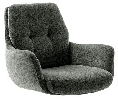 Bali Καρεκλα Relax Μαύρη + Υποπόδιο 83x86x102 cm