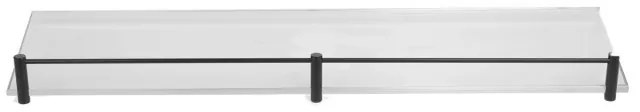 Karag 0655-0955 Mensole Εταζέρα γυάλινη 50cm ματ Μαύρη ματ