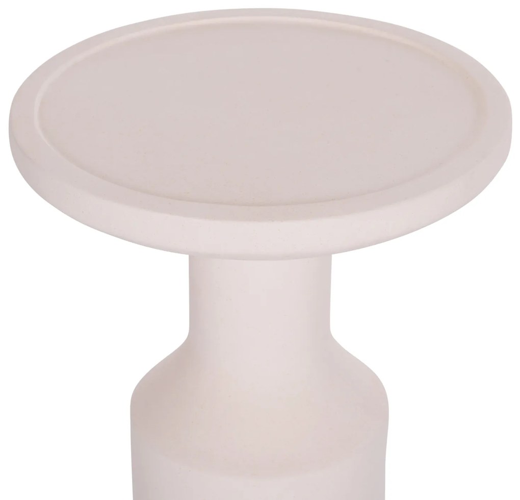 ΒΟΗΘΗΤΙΚΟ ΤΡΑΠΕΖΙ TRED(T) HM18169.02 FIBER CEMENT ΛΕΥΚΟ-ΦΥΣΙΚΟ RATTAN--Φ40x61Υεκ.