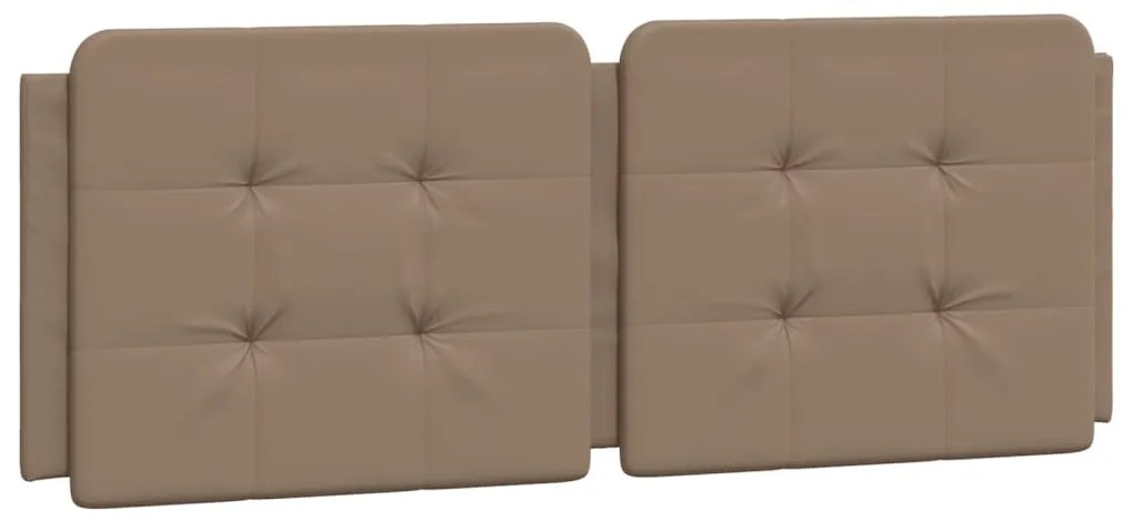 vidaXL Κρεβάτι με Στρώμα Καπουτσίνο 160x200εκ.από Συνθ.Δέρμα