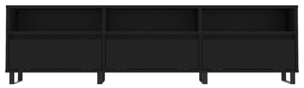 vidaXL Έπιπλο Τηλεόρασης Μαύρο 150x30x44,5 εκ. Επεξεργασμένο Ξύλο