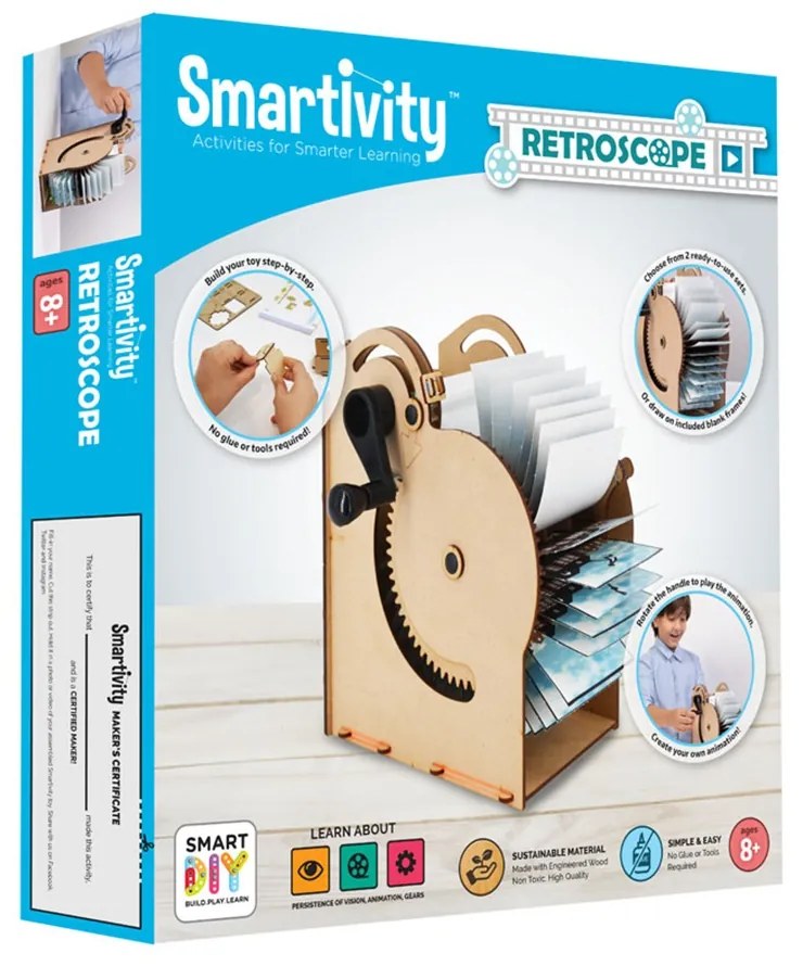 Smartivity DIY Κατασκευή Retroscope Φτιάχνω κινούμενα σχέδια