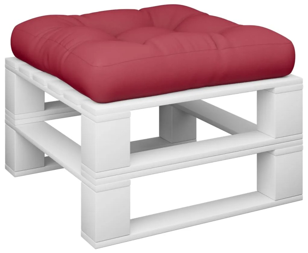 vidaXL Μαξιλάρι Καθίσματος Παλέτας Μπορντό 60 x 60 x 12 εκ. Υφασμάτινο