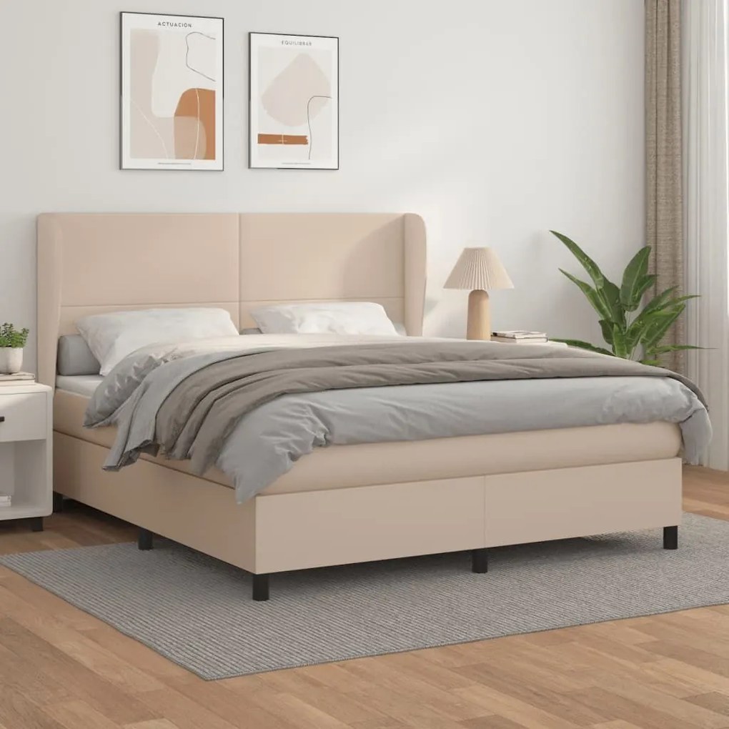 ΚΡΕΒΑΤΙ BOXSPRING ΜΕ ΣΤΡΩΜΑ ΚΑΠΟΥΤΣΙΝΟ 180X200 ΕΚ. ΣΥΝΘ. ΔΕΡΜΑ 3128930