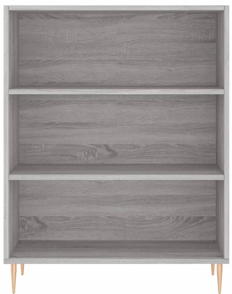vidaXL Βιβλιοθήκη Γκρι Sonoma 69,5 x 32,5 x 90 εκ. από Επεξεργ. Ξύλο