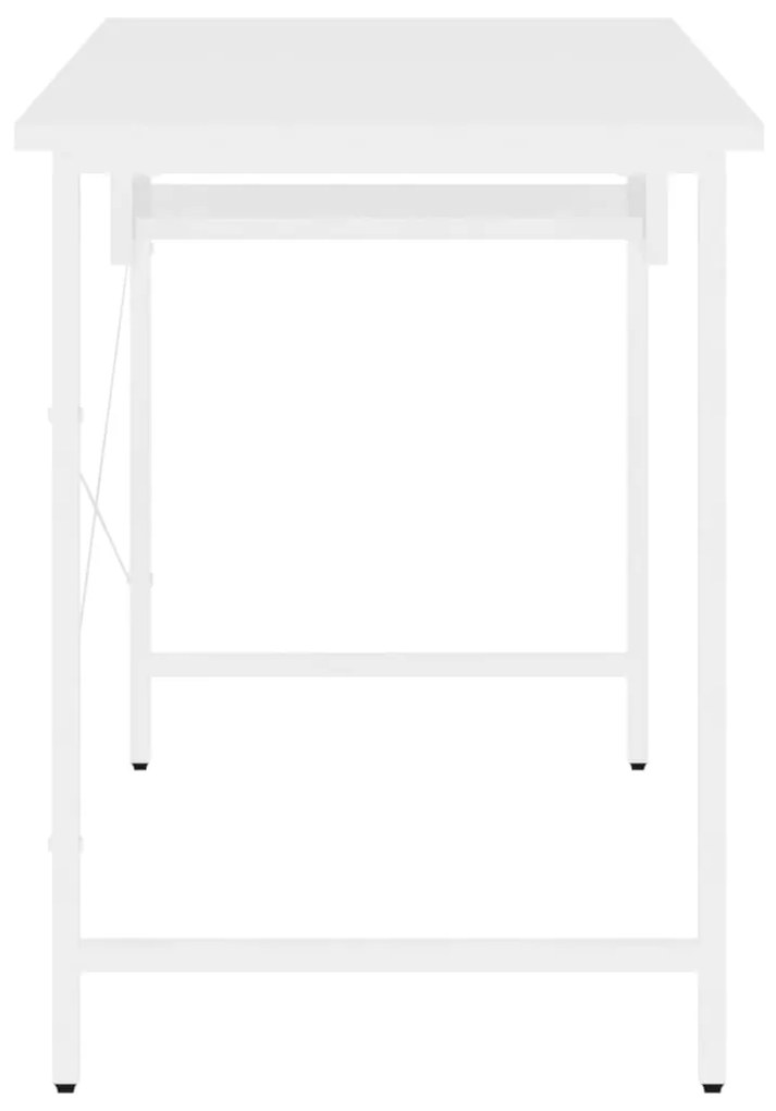 vidaXL Γραφείο Υπολογιστή Λευκό 105 x 55 x 72 εκ. από MDF και Μέταλλο