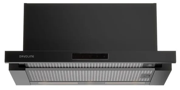 Davoline IOS PRO REVO 60 Συρόμενος Απορροφητήρας 60cm Μαύρος