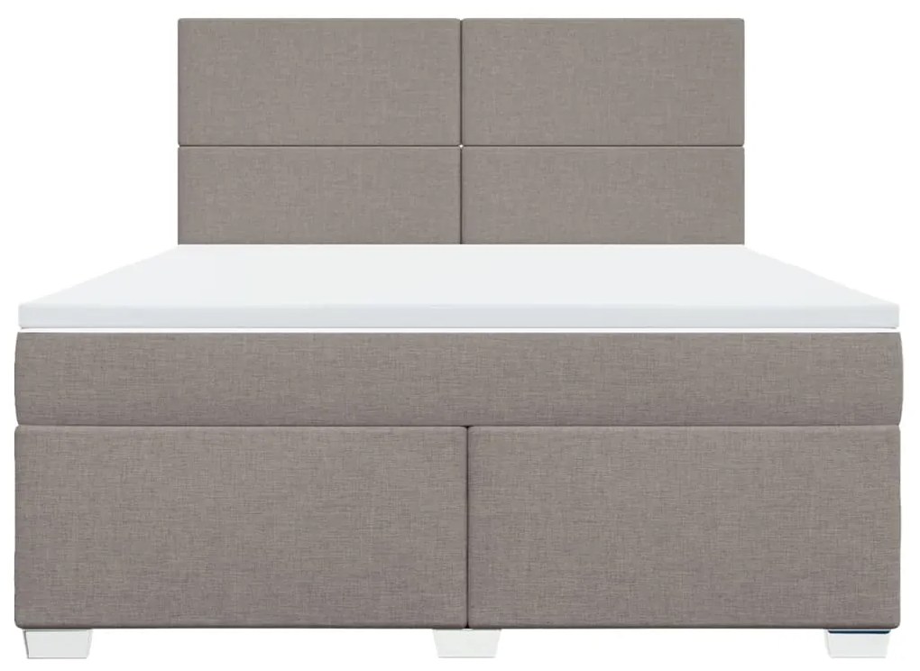 ΚΡΕΒΑΤΙ BOXSPRING ΜΕ ΣΤΡΩΜΑ TAUPE 180X200 ΕΚ. ΥΦΑΣΜΑΤΙΝΟ 3290564