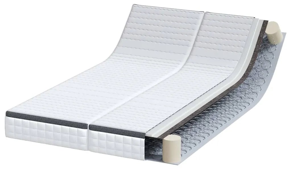vidaXL Στρώμα 2 pcs Λευκό και Γκρι 60 x 200 cm Σαμπρέλα Bonell