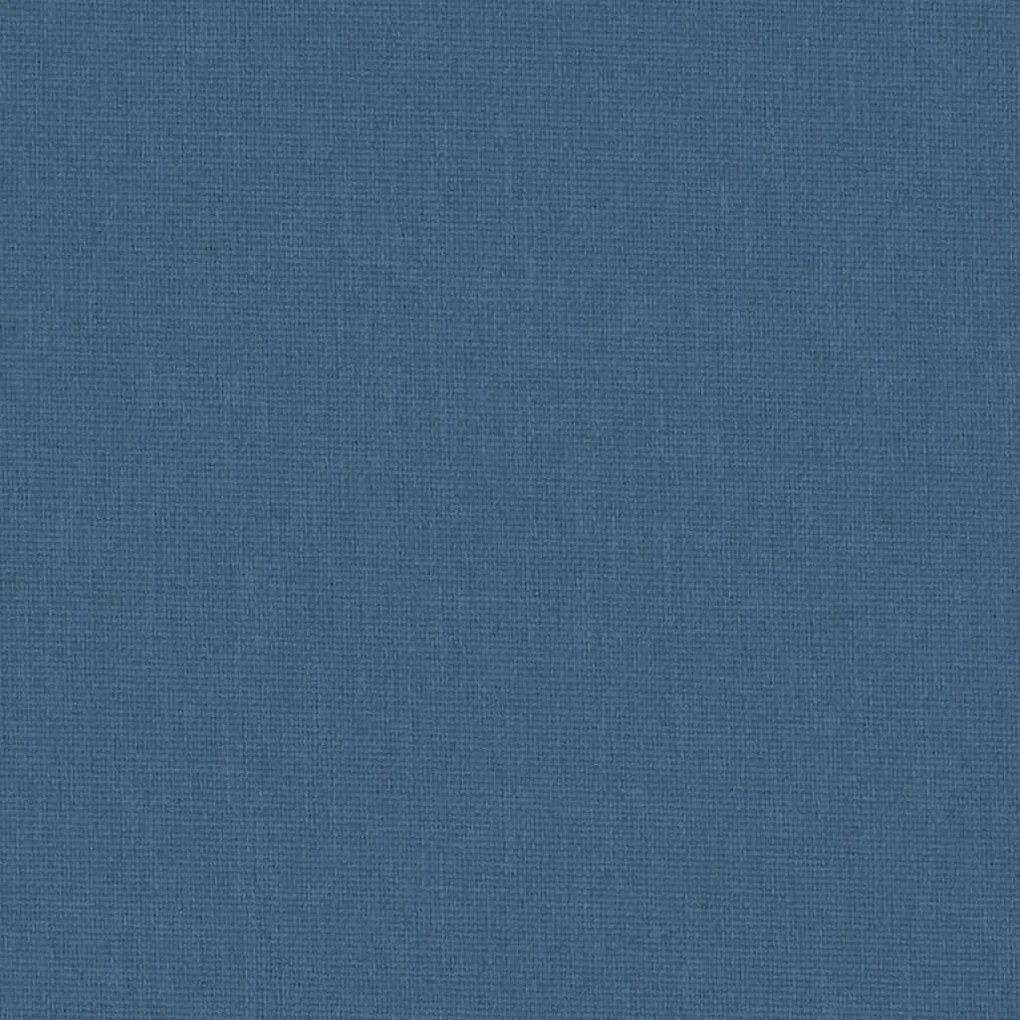 Παρκοκρέβατο Βρεφικό Ναυτικό Μπλε από Λινό Ύφασμα με Στρώμα - Μπλε