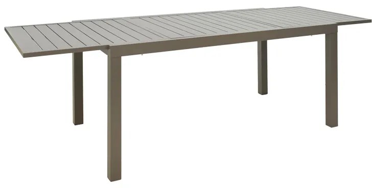 Τραπέζι επεκτεινόμενο Lafla pakoworld αλουμίνιο σε σαμπανιζέ απόχρωση 160-240x90x75εκ