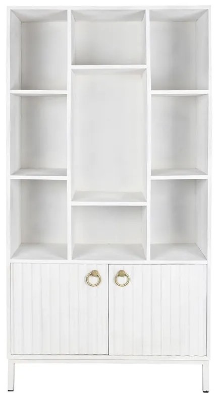 Ράφια DKD Home Decor Λευκό Μέταλλο Ξύλο από Μάνγκο 90 x 40 x 180 cm