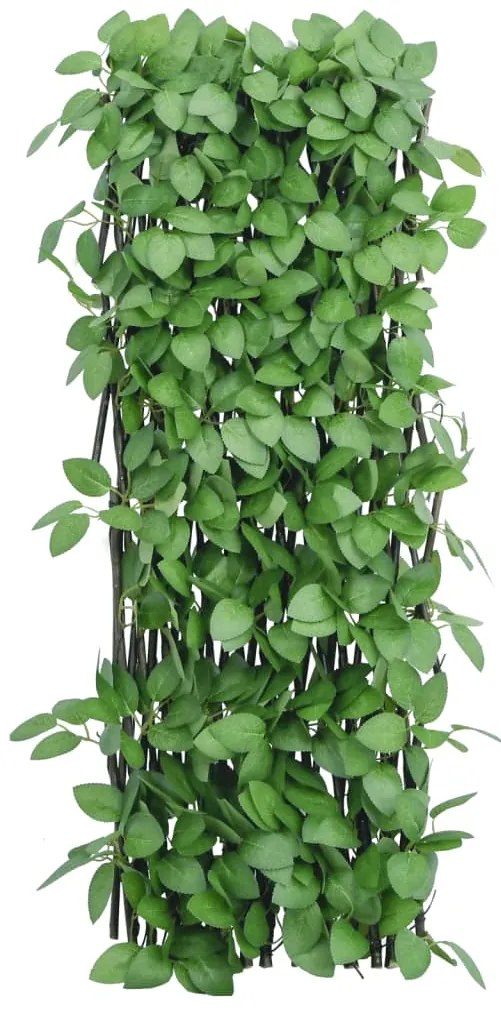 vidaXL Καφασωτό Επεκτεινόμενο 5 Τεμ. Πράσινο 180x65εκ. Τεχνητός Κισσός