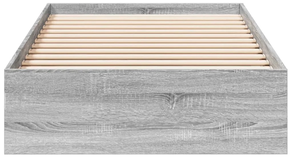 vidaXL Πλαίσιο Κρεβατιού με Συρτάρια Γκρι Sonoma 90x190εκ. Επεξ. Ξύλο