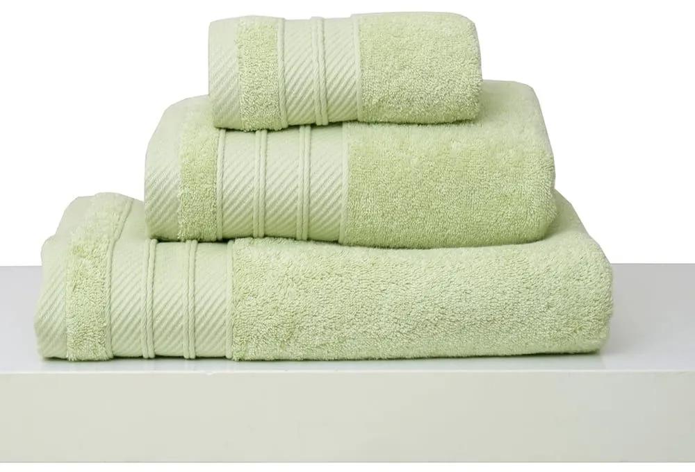 Πετσέτες Σετ 3Τμχ Με Κορδέλα Des. Soft Green Apple Anna Riska Σετ Πετσέτες 30x50cm 100% Βαμβάκι