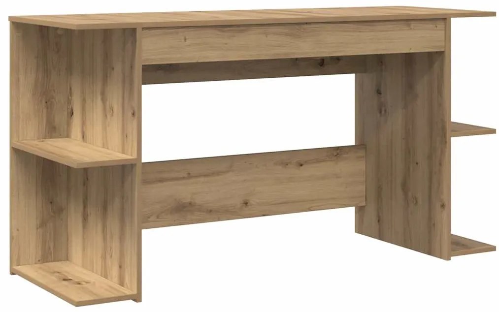 vidaXL Γραφείο artisan δρυς 140 x 50 x 75 εκ. Επεξεργασμένο ξύλο