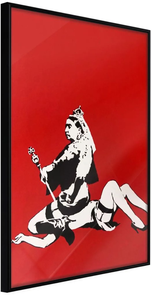 Αφίσα - Banksy: Queen Victoria - 20x30 - Μαύρο - Χωρίς πασπαρτού