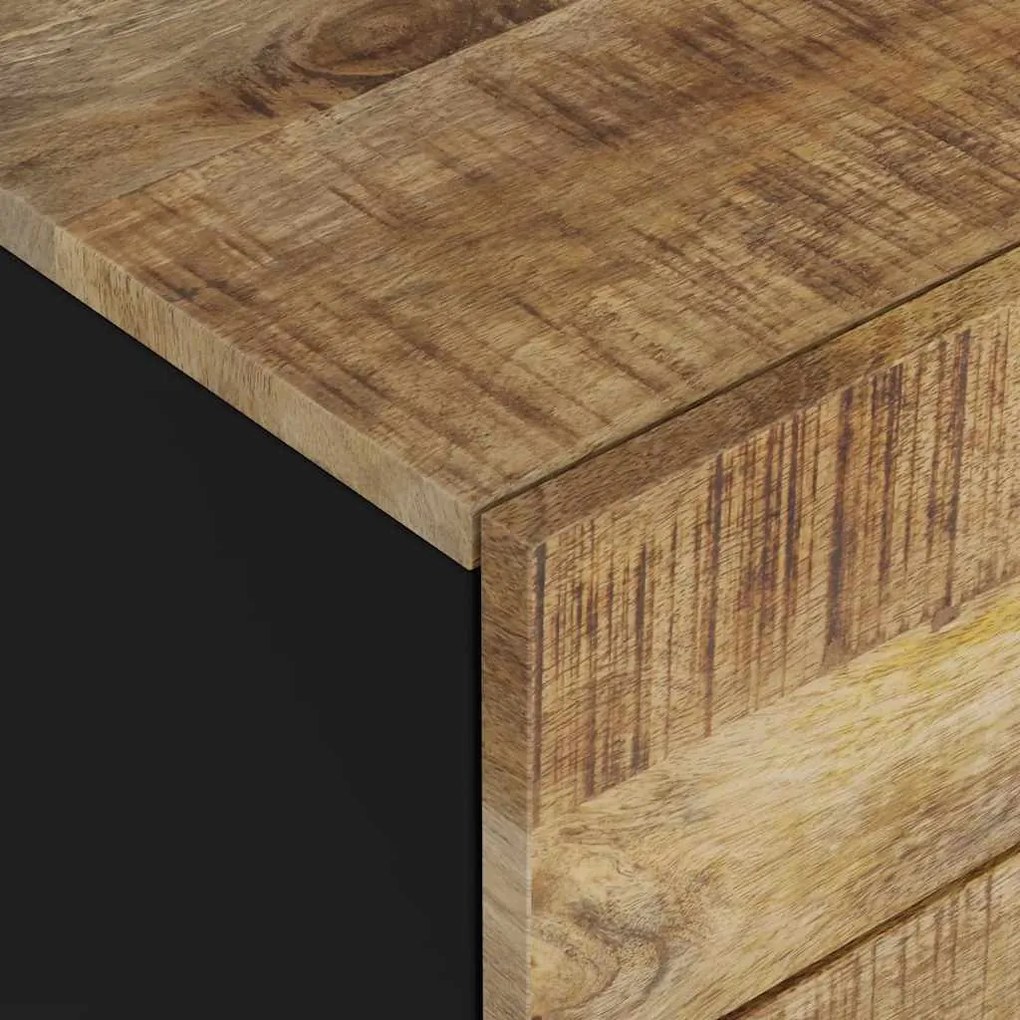 vidaXL Κομοδίνο 50x33x62 εκ. Μασίφ Ξύλο Μάνγκο &amp; Επεξεργασμένο Ξύλο